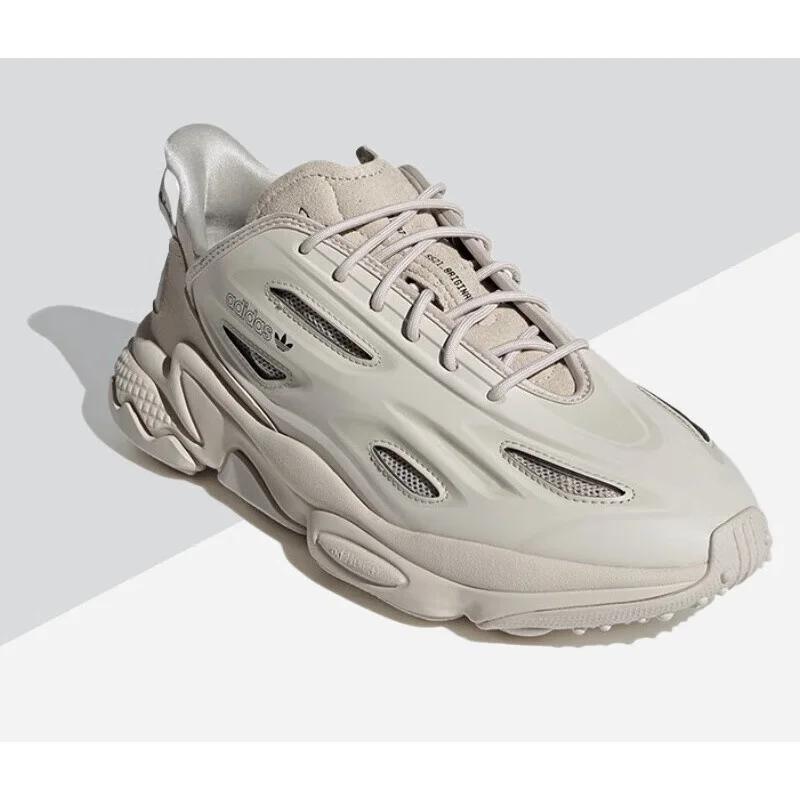 حذاء رياضي Adidas New Trefoil خفيف الوزن ومتين للجنسين للاستخدام الخارجي، حذاء كلاسيكي مريح بنعل سميك من Ozweego Celox، جزء علوي مزخرف، حذاء رياضي عصري متعدد الاستخدامات لزيادة الارتفاع Gz5231 #1