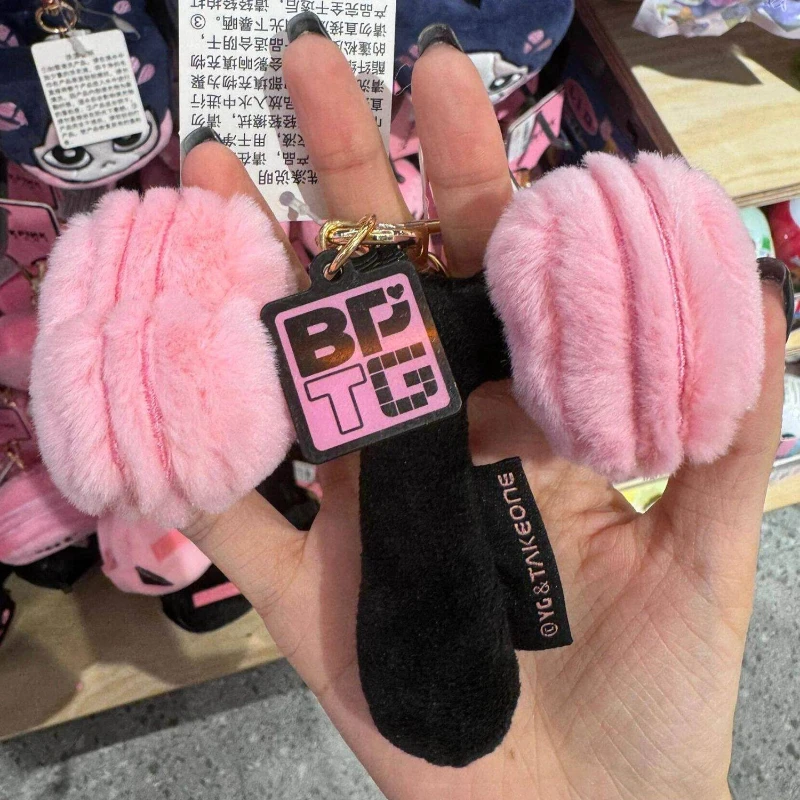 In Stock New Genuine BPTG Periphery Plush Powder Hammer Keychain 3 Styles Souvenirs Fan Merchandise Toys