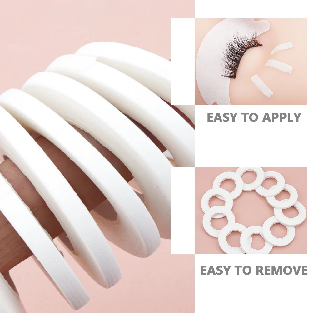 10 Uds. Cintas de extensión de pestañas no tejidas fácil de aplicar quitar para salón de belleza en el hogar maquillaje cintas de extensión de pestañas