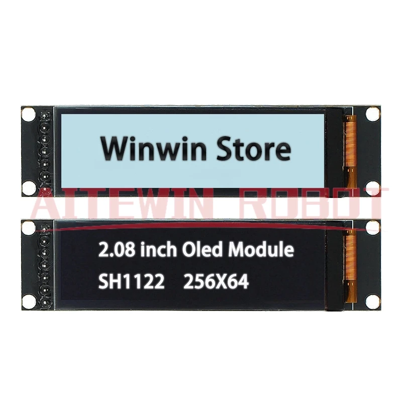 

Настоящий OLED-дисплей, 2,08 дюйма, 256*64, 25664, графический ЖК-модуль, белый экран, LCM-экран, контроллер SH1122, поддержка SPI