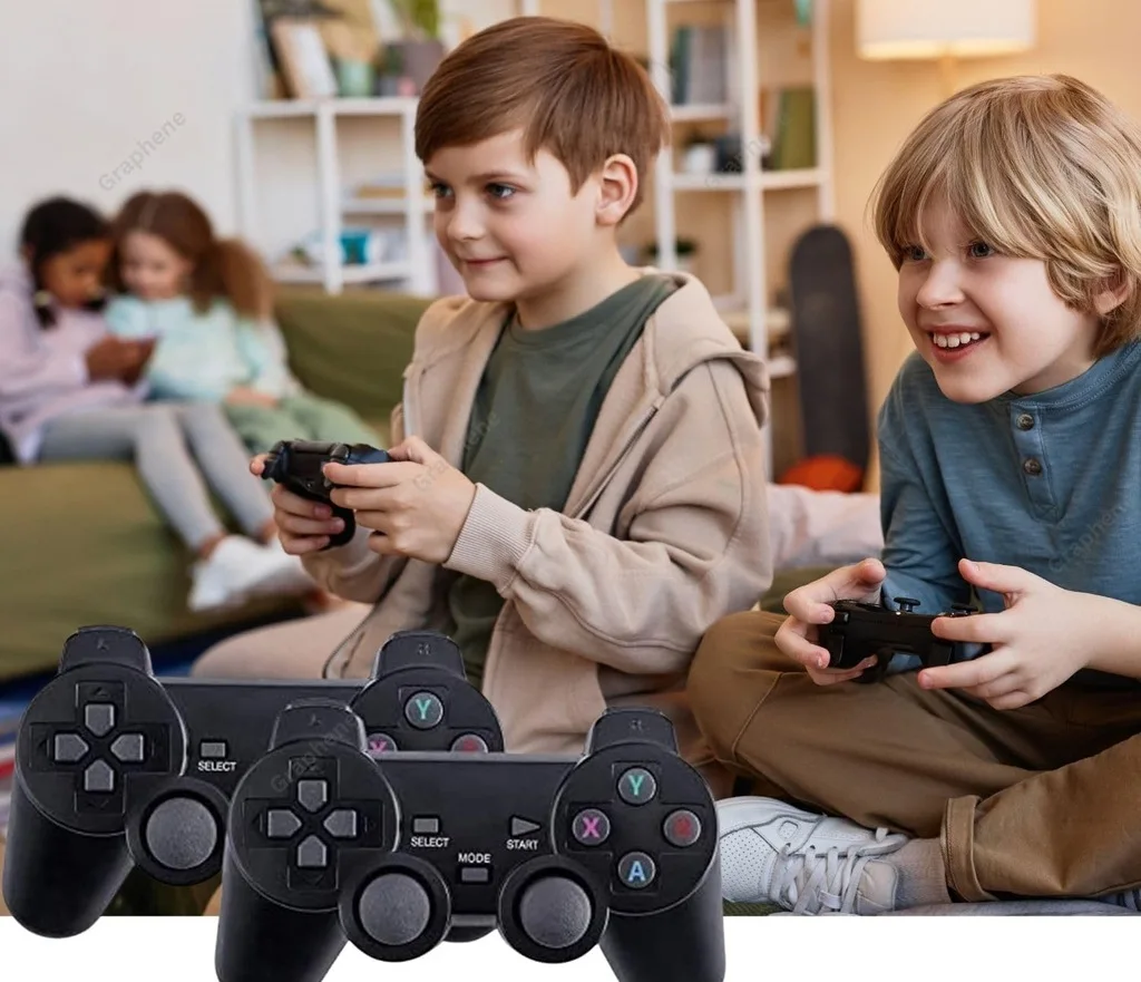 وحدة تحكم ريترو لتلفزيون HDMI 2000 + لعبة 2 بطاقات لاسلكية متحركة