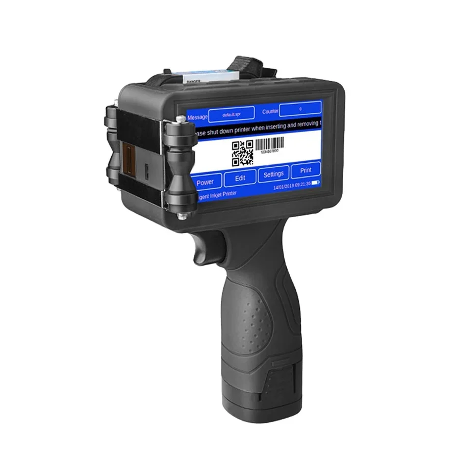 Industrial Handheld portable bar code qr code printer For Batch Code Expiry Date Inkjet Printer