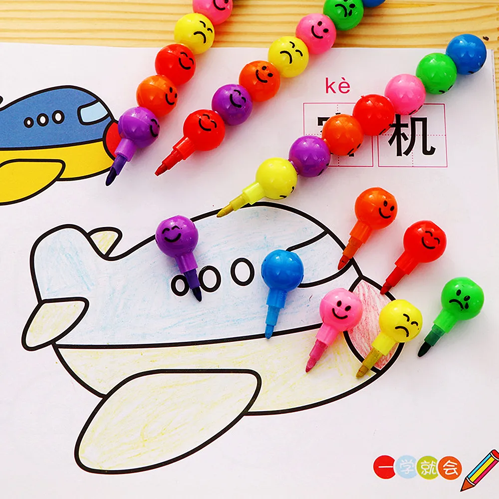 10 قطعة مصاصة بنة تلوين/قلم رصاص الكتابة على الجدران القلم للأطفال حفلة عيد ميلاد تفضل الطالب العودة إلى المدرسة الهدايا