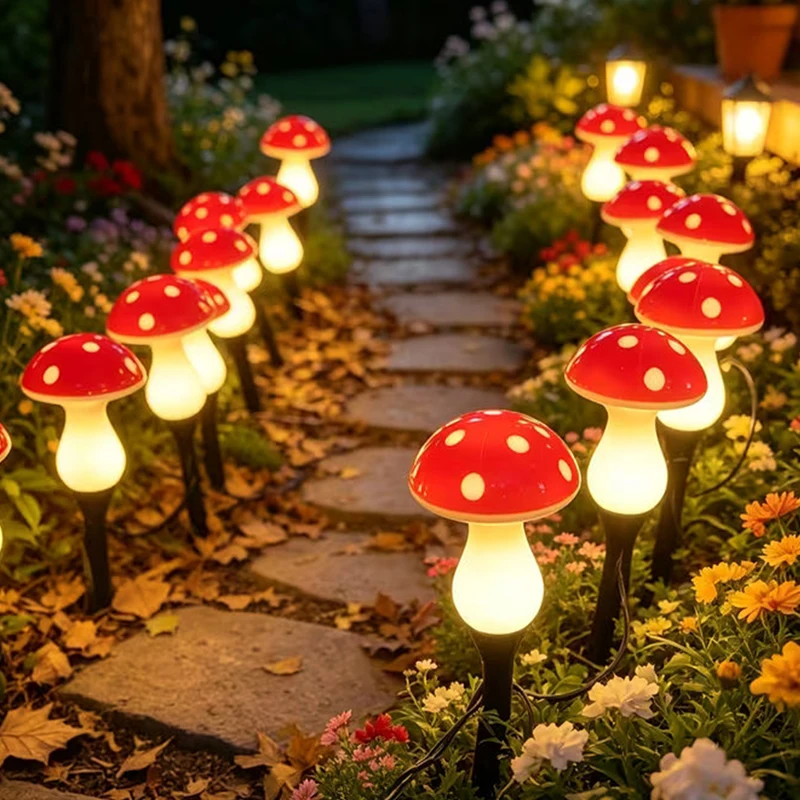 luzes-led-solares-em-forma-de-cogumelo-a-prova-d'Agua-para-decoracao-de-jardim-luzes-de-atmosfera-florestal-para-quintal-gramado-caminho-e-canteiro-de-flores