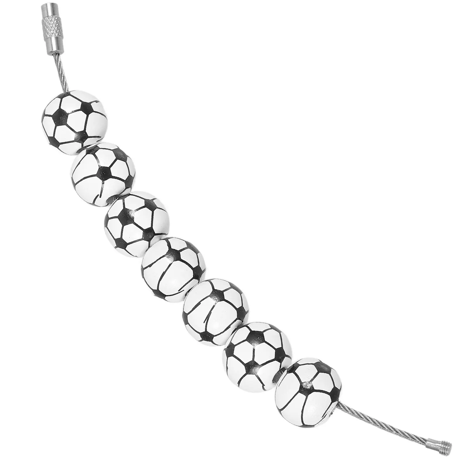 

Wooden Sports Ball Charm for Beach Bag Stylish Durable Easy to Hang Unique Design Trendy Bracelet Home Decor Bag Charms