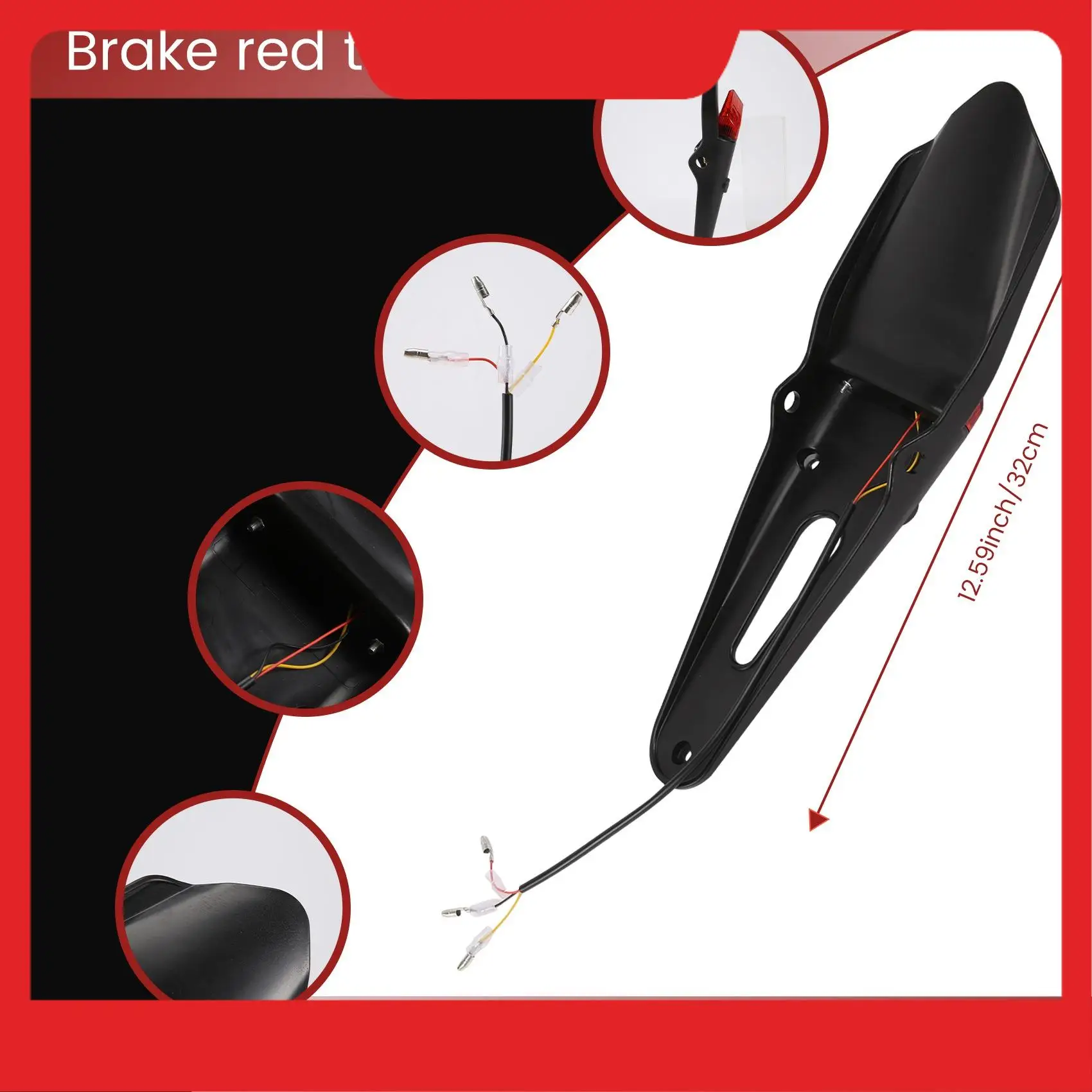 الحاجز الخلفي LED الفرامل الأحمر الذيل موتوكروس موتوكروس XR CRF KLX إندورو EXC