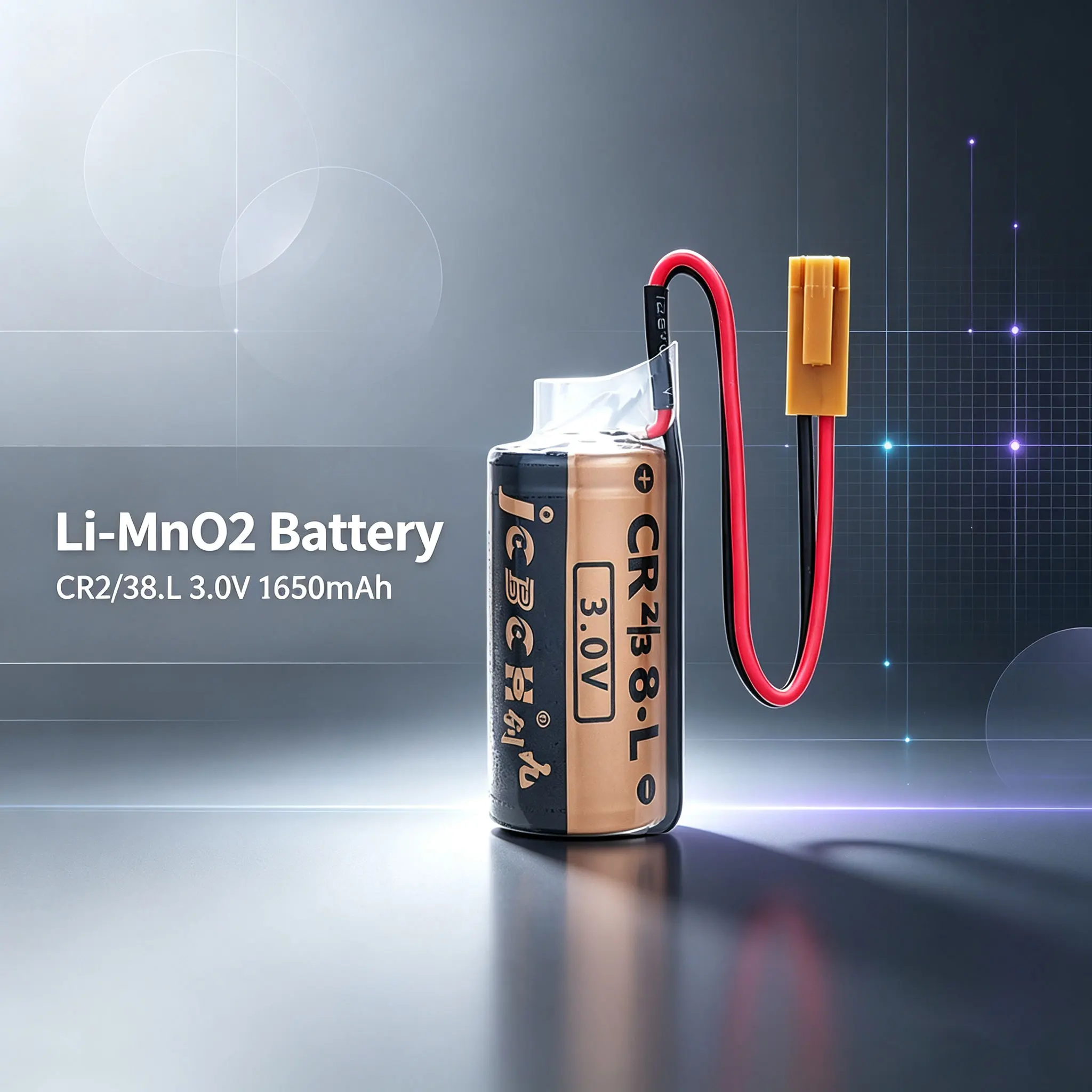 JCBCH CR2/38.L Industrial control PLC servo drive, CNC machine tool, F1ST4S electronic equipment, 3V Li-MnO2 Battery