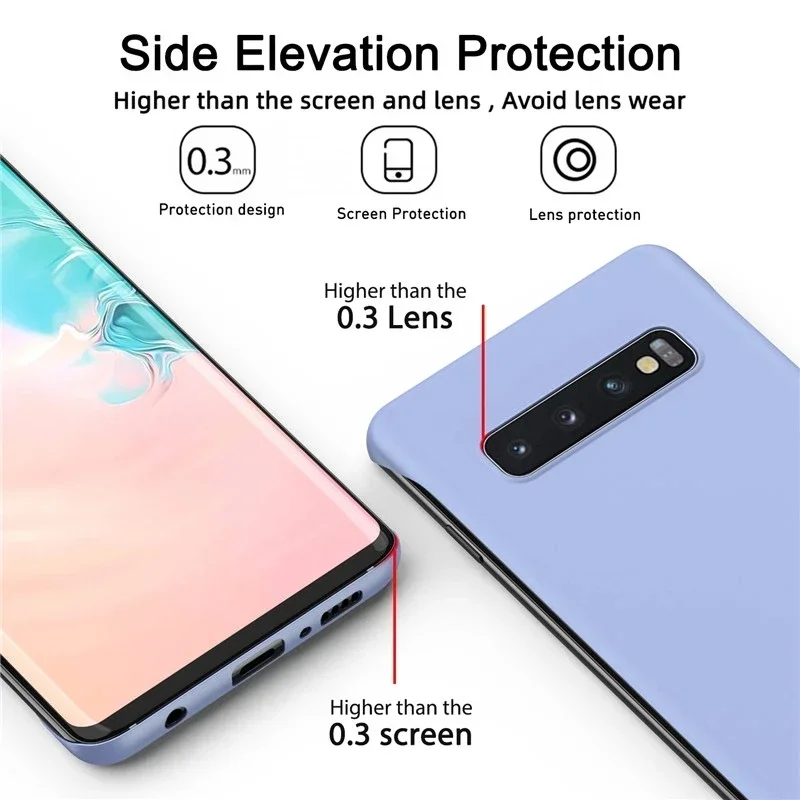 Slim Frameless Phone Case For Samsung Galaxy S25 S24 S23 S22 S21 S20 FE S10 Note 10 Plus 20 Ultra Hard Plastic Matte Back Cover image 4