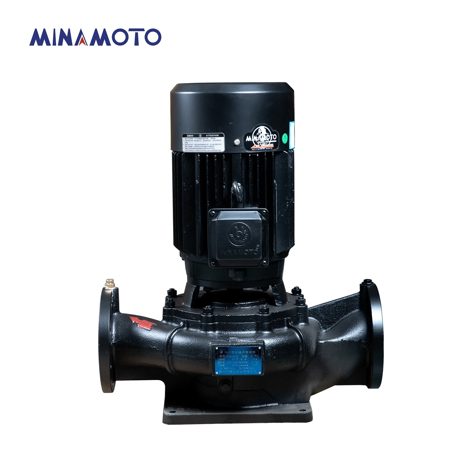 GDX Ultra-quiet Pipeline Pump Single-stage High-efficiency Single-suction Pump Vertical Booster Pump