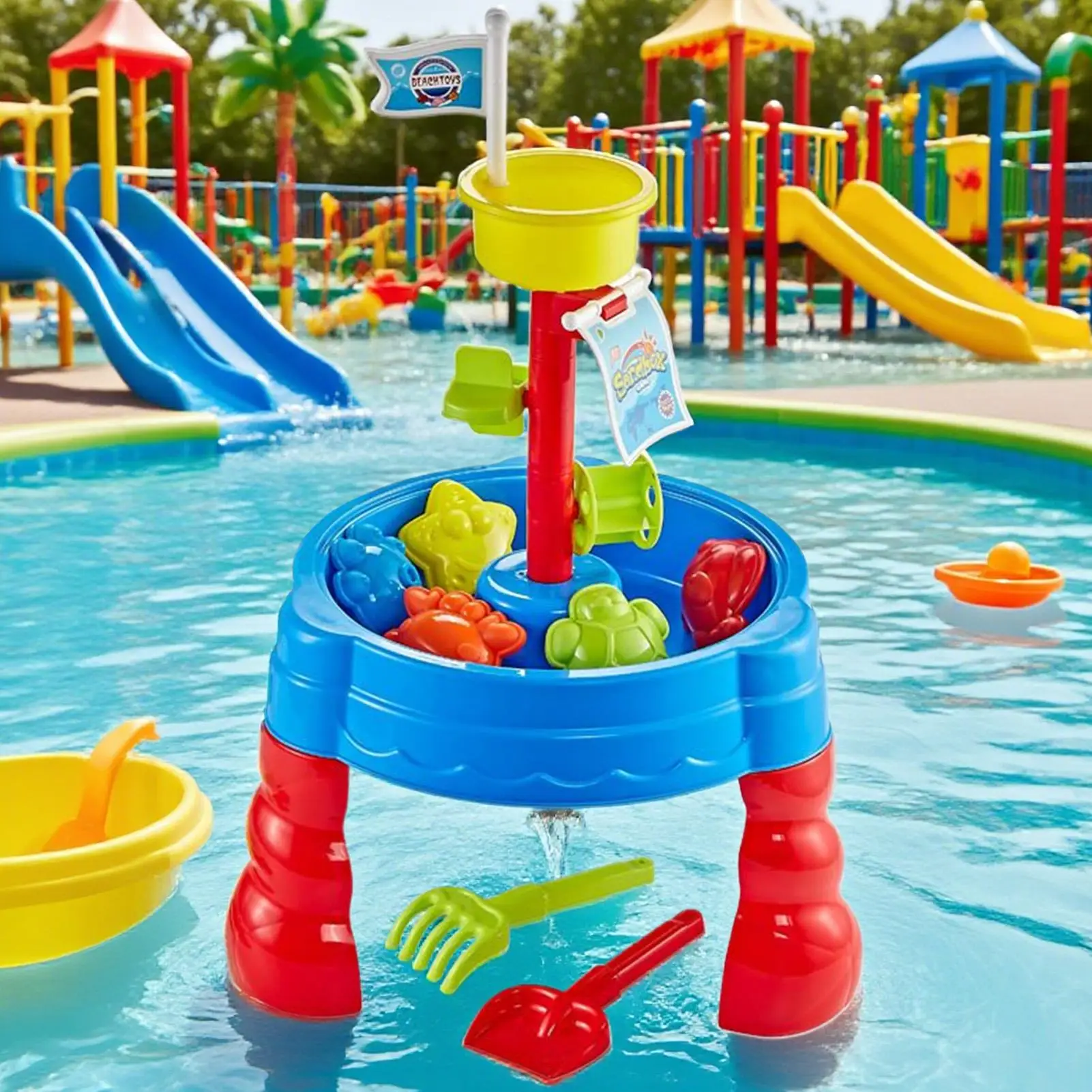 Table de sable d'extérieur, Table d'activité aquatique, jouet d'extérieur, Center d'activités pour enfants filles, pelouse, jardin, arrière-cour, plage, Patio, zone de jeu