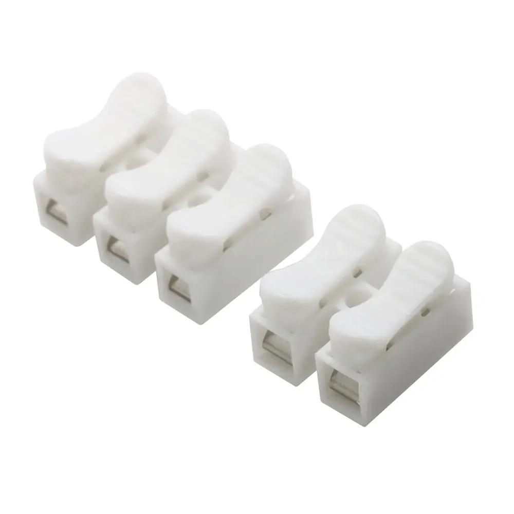 

10/50Pcs No Solding Quick 2P 3P Cable Wire Connector No Screw Terminal Block Spring Clamp