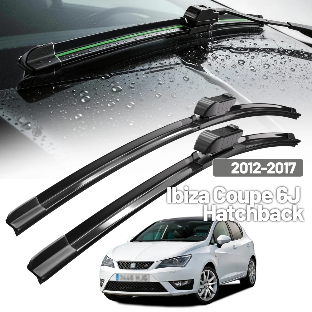 

Wiper Front Wiper Blades Set For Seat Ibiza Coupe 6J Hatchback 2012 - 2017 Windscreen Windshield Window 24"16" 2013 2014 2015