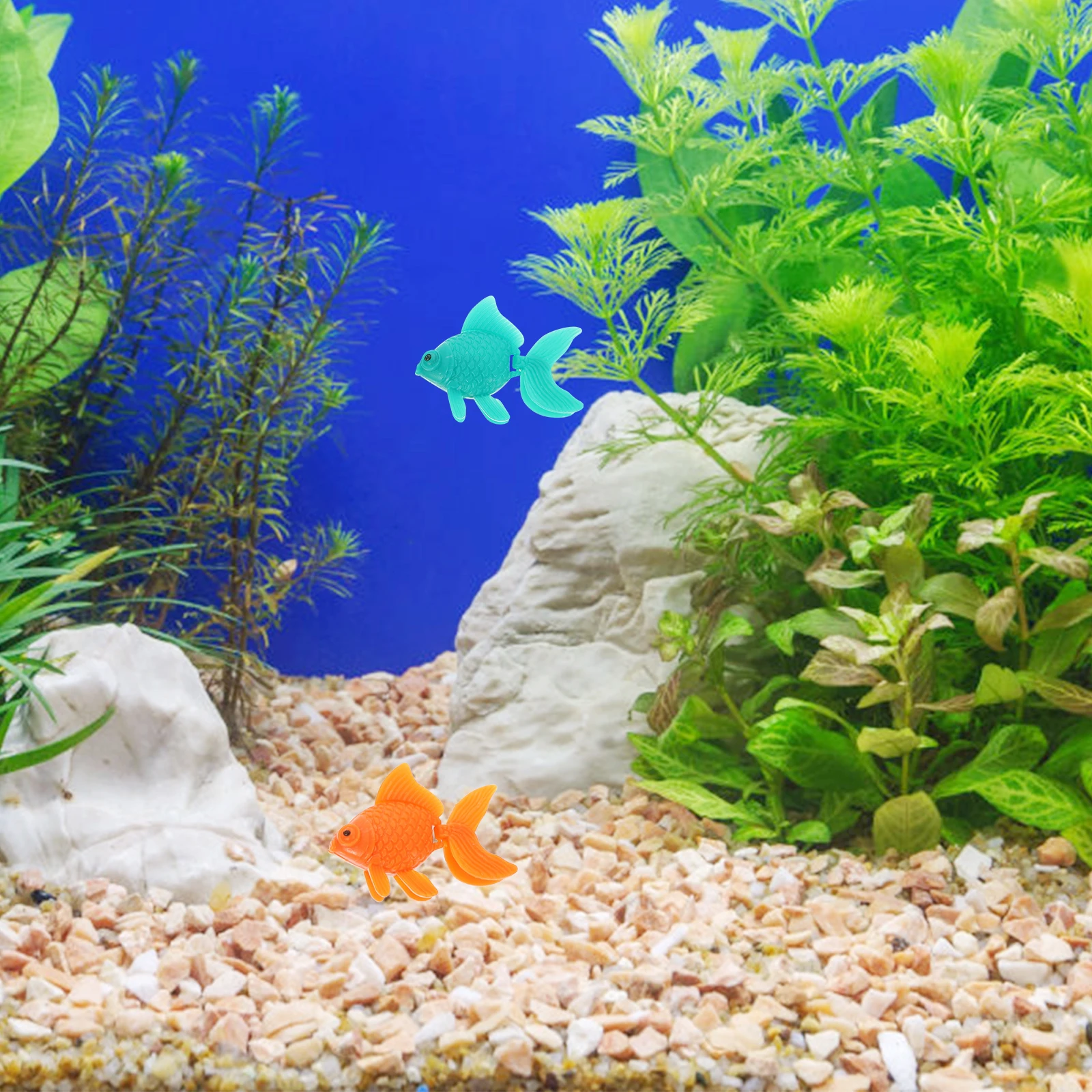 

10Pcs Vibrant Artificial Fish Decoration Random Colors, Lifelike Floating Fish for Fish Tank and Aquarium, Plastic Fish