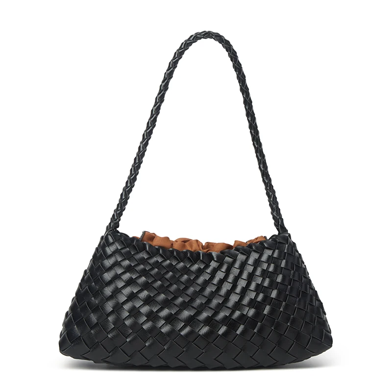 Shoulder Bag, Fashionable and Luxurious, for Dates and Shopping, Woven, Large Capacity, Underarm Tote Bag