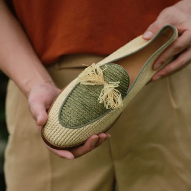 

Men Loafers Lafite Grass Weave Comfortable Breathable Trendy Casual Men Shoes