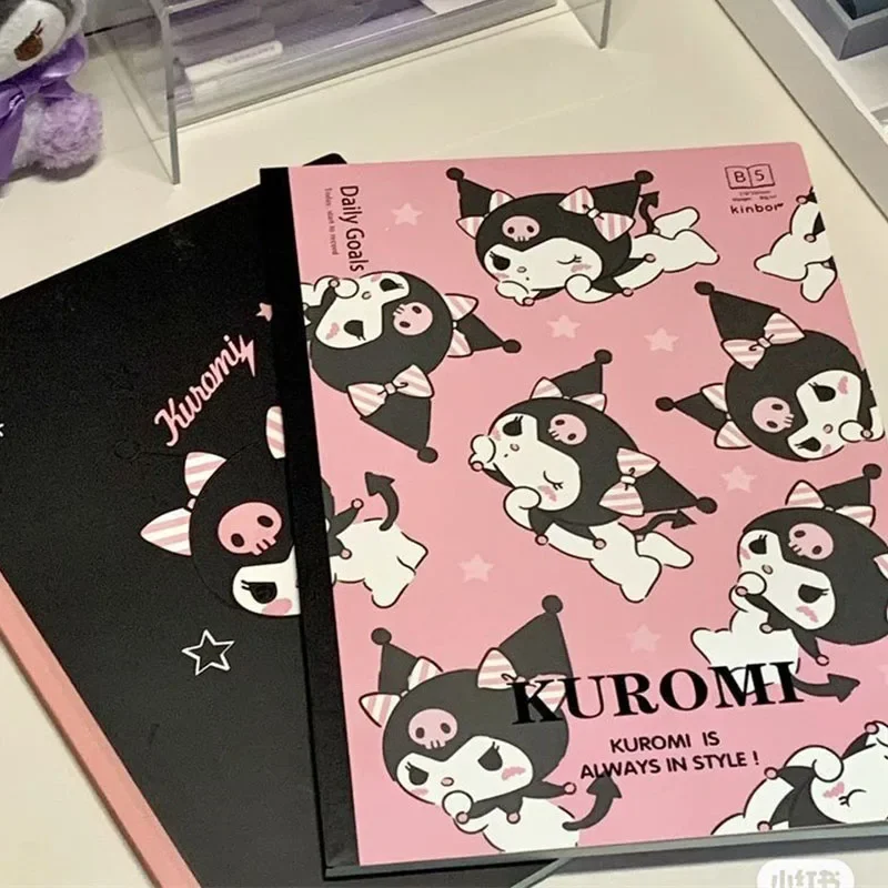 Sanrio Kuromi Notebook Cute Cartoon student stationery Horizontal Line Book Student Notepad Ins Classmate Toys for Girl Gifts