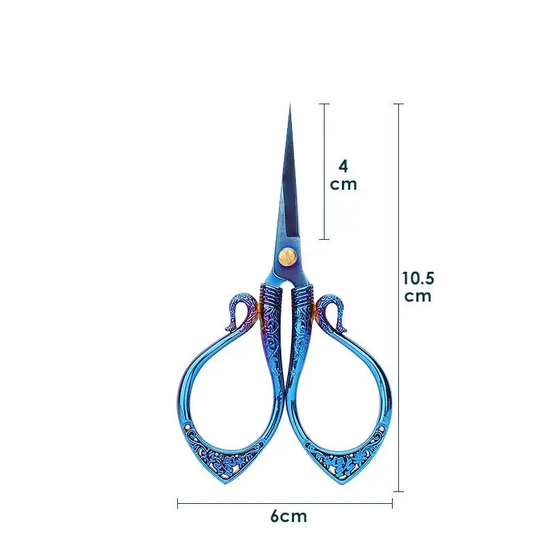 Stainless Steel Vintage Scissors Sewing Fabric Cutter Embroidery Scissors Tailor Scissor Cross Stitch Cutting Sewing Accessories