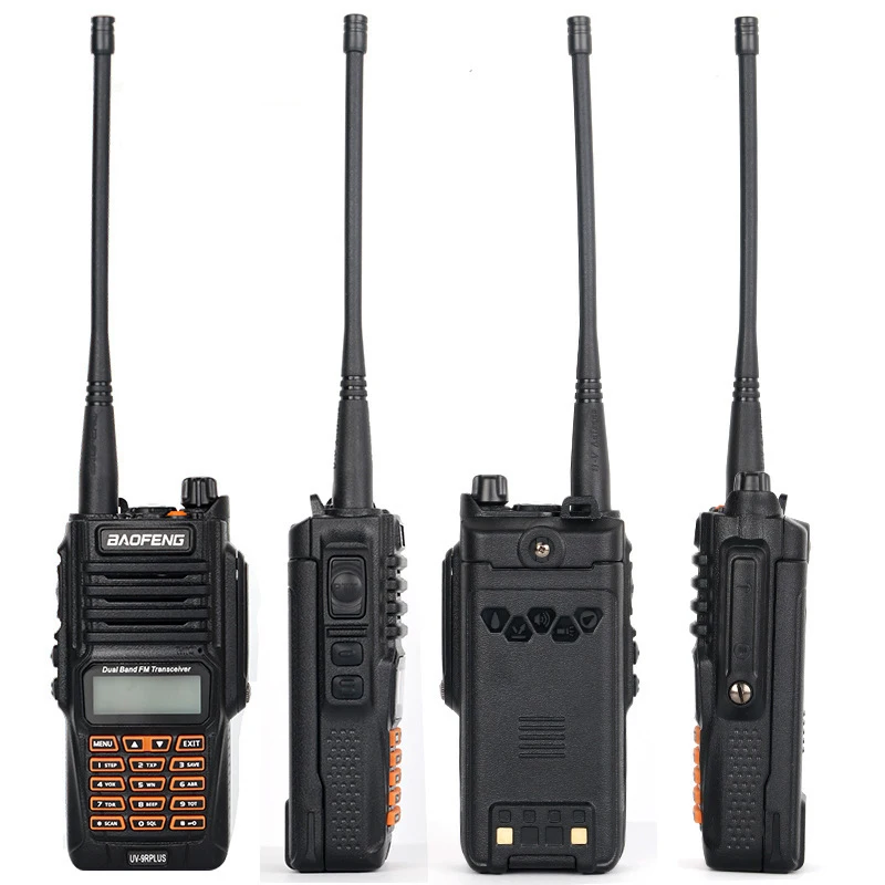 Baofeng UV-9RPlus1 Large-Capacity Battery High-Power 8W Waterproof V U Dual-Band Handheld  Walkie Talkie with Headset