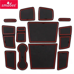 Smabee Anti-Slip Gate Slot Mat for Renault Captur 2019  2020 Interior Accessories Cup Holder Non-Slip Door Groove Pad Coaster