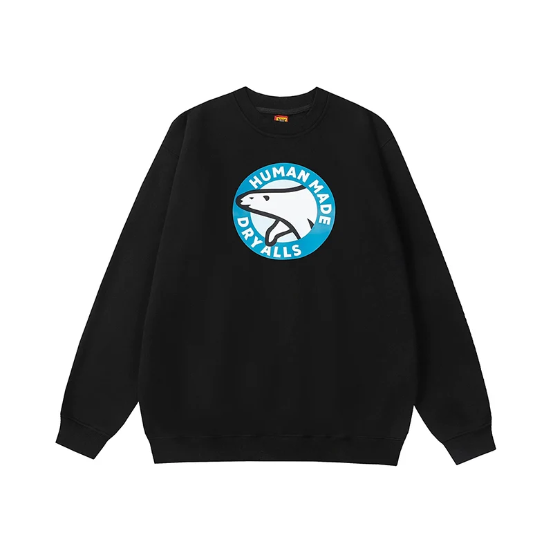 الإنسان صنع الدب القطبي طباعة طويلة الأكمام جولة الرقبة البلوز للرجال النساء الأزواج الخريف الشتاء وصول جديد