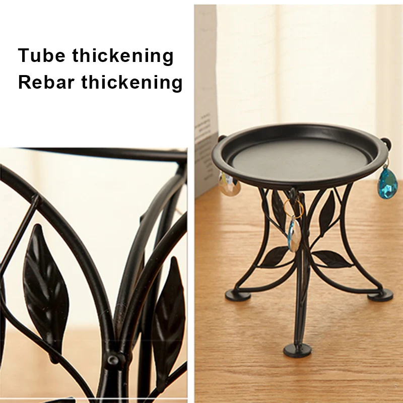 Simple Mini Iron Flower Stand Succulent Flower Shelf Flower Pot  For Desktop Balcony Decoration