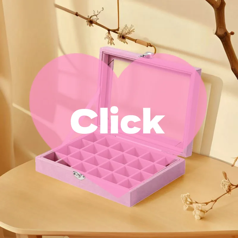 

Новое прозрачное окно, большая емкость, 24-сетка, коробка для хранения ювелирных изделий, простая и высококачественная коробка для хранения ювелирных изделий с кольцом и ожерельем