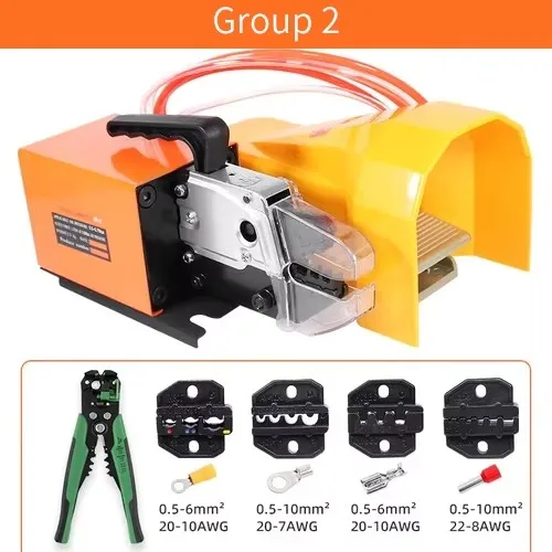 AM-10 Pneumatische Terminal Krimpmachine Koude Pers Geïsoleerde Buis Terminal Krimptang Lucht Aangedreven Draad Terminal Machine