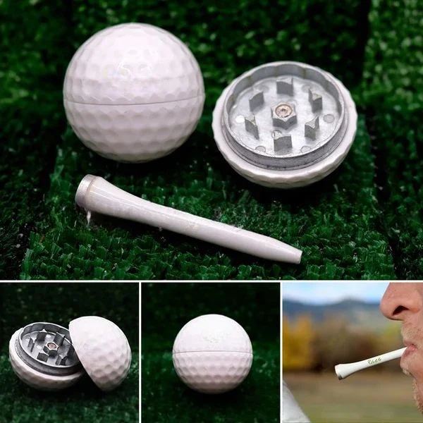 Golf Vanilla Grinder Set Golf Ball Cigarette Grinder Tobacco Grinding Machine Pipe Vanilla Grinding Tool