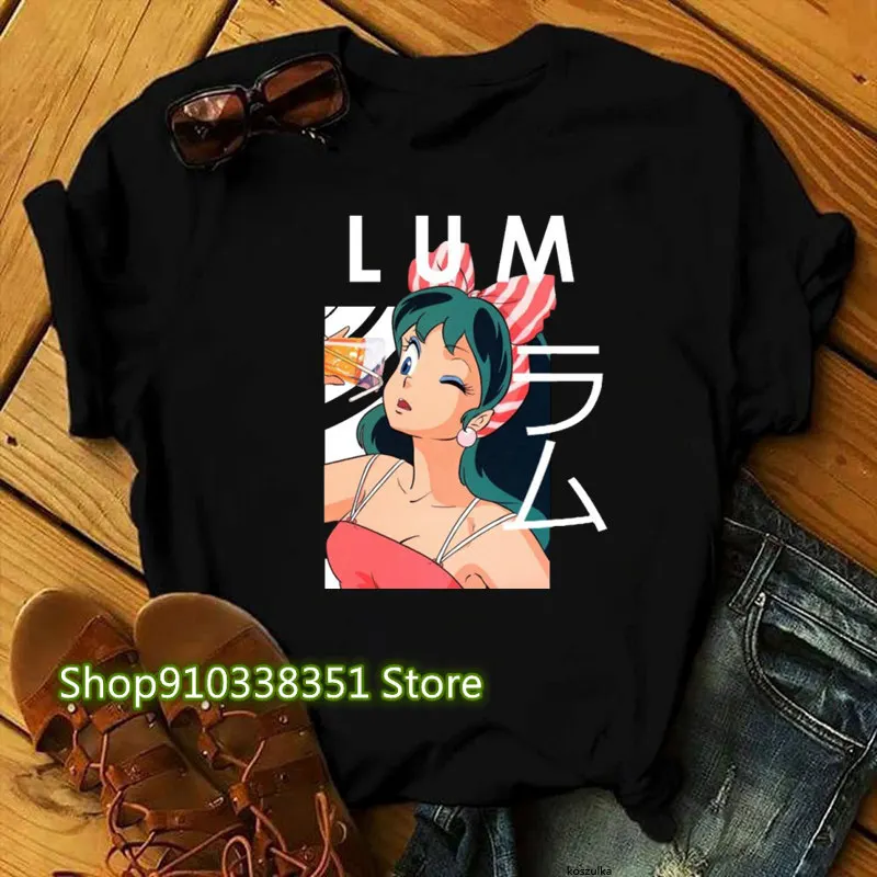 Urusei Yatsura and tsuira T-shirt Women Anime T Shirt Lum Graphic Tshirt Japan Cartoon Streetwear Vintage Manga Short Sleeve Tee