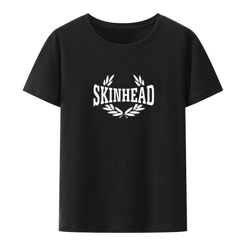 Skinhead 69 Laurel Leaf Short Sleeve Breathable Summer Creative Roupas Masculinas Men\'s Clothing Printed T-shirt Top Casual Tops