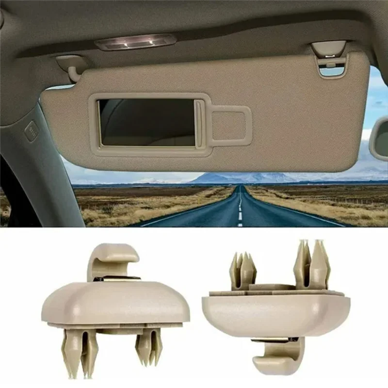 

ABNF!2 Pcs Sun Hat Clip Light Barrier Clip Hook For A4 A5 S4 Q3 TT 8E0857562A Interior Accessories