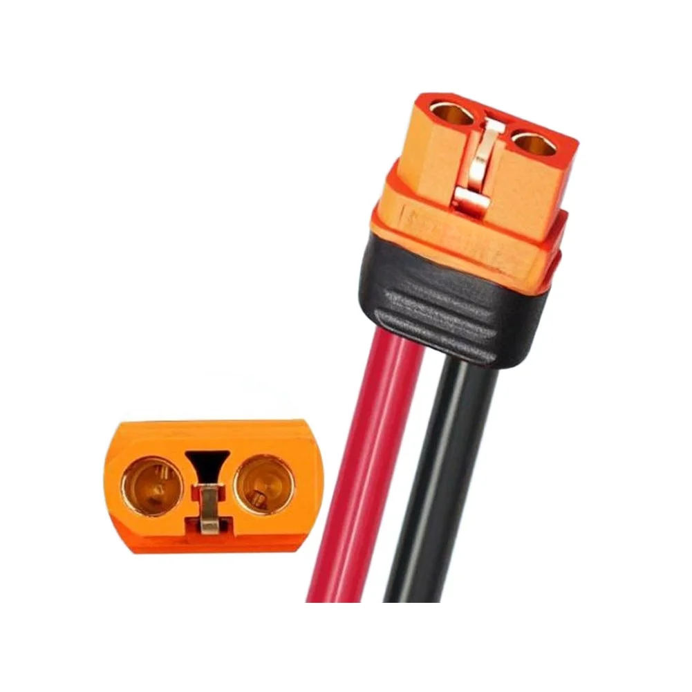 DC7909 F to For XT60 IF F Power Cord 0. 2.0mm2 14AWG Copper Wire Compatible with 1V to 36V Solar Power Devices