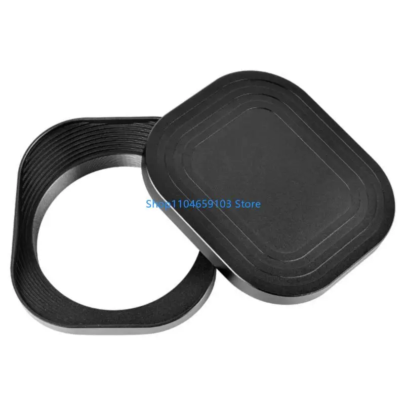 

62mm Square Lens Hood Aluminum Alloy Offers Glares Reduction and Lens Guards