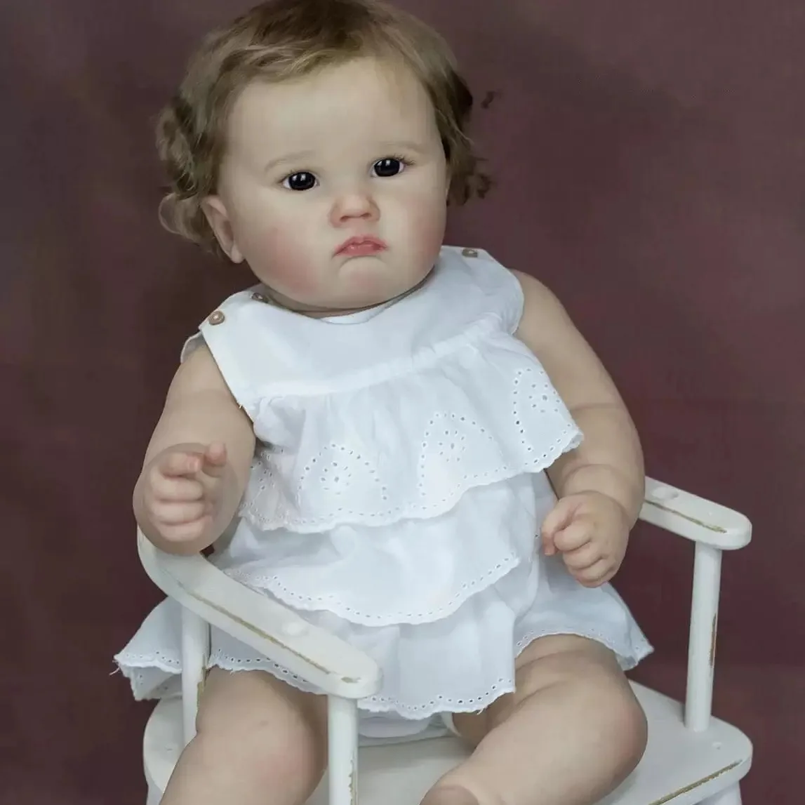Lebensechte 60 cm große Reborn-Puppe: Charlotte Princess mit handbemalten realistischen Adern – ein ideales Geburtstagsgeschenk für Kinder