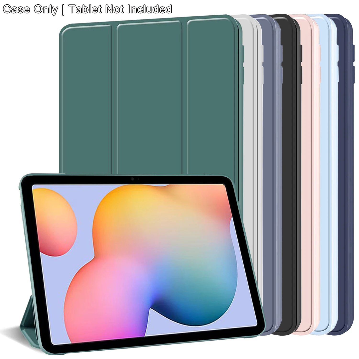 For Samsung Galaxy Tab S6 Lite 10.4'' 2020/22/24 SM-P610/P620/P613 Tri-fold Flip Case Magnetic Stand PU Leather Protective Cover