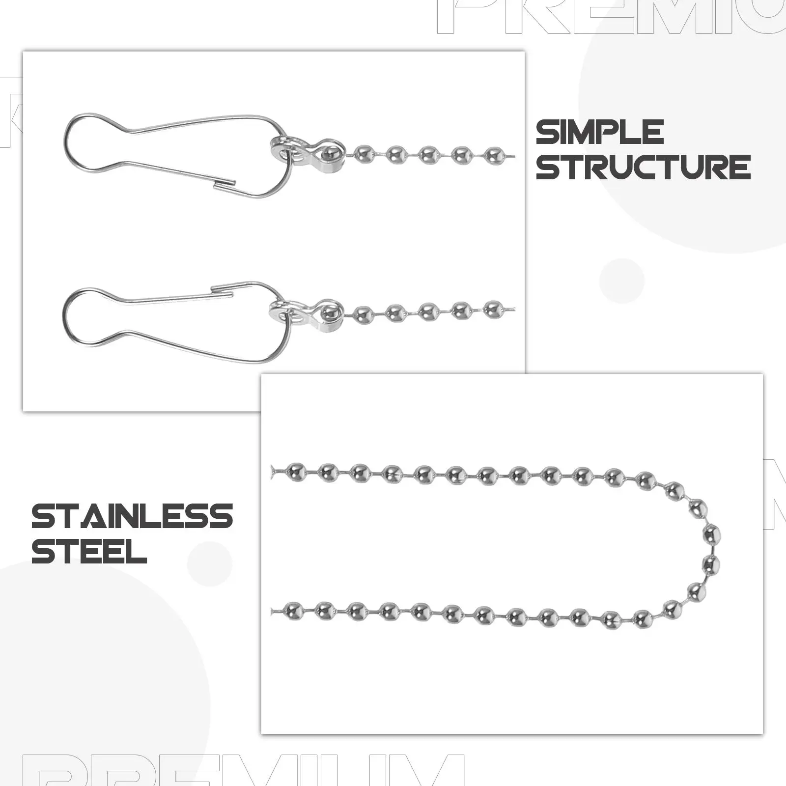 

24 Pcs Hanging Chain Outdoor Decor for Plants Hook with Chains Hooks The Sign Bracket Planter Metal Decorative