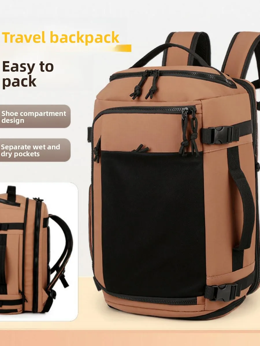 Large Capacity Backpack Dry And Wet Separation Men's Shoulder Bag Waterproof Outdoor Travel Hiking Backpack with Compartments