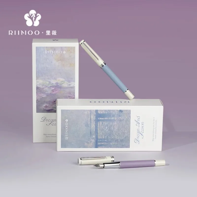 RIIMOO516 Li You Four Seasons Series Geschenkstift Monet Ölgemälde Retro Morandi High Beauty Student Erwachsener Kalligraphie-Stift