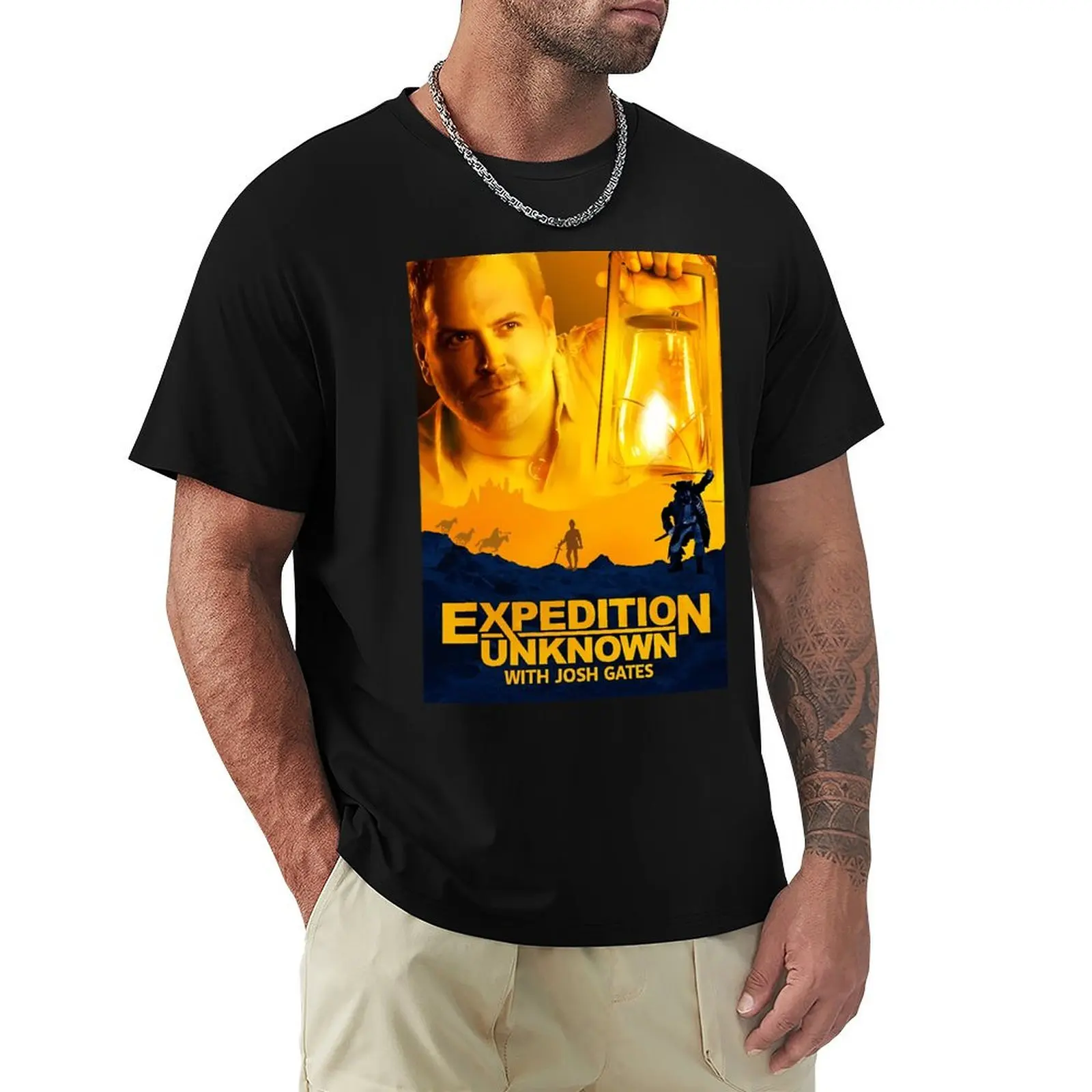 Josh Gates High Quality T-Shirt Classic Basic Casual T-Shirt