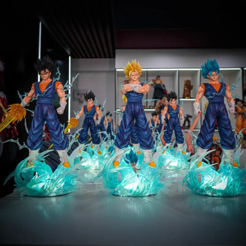 38 cm Jt Animatie Dragon Ball Quarrel Saiyan Becit Driekoppige Gesneden Pop Handgemaakt Model Multi-Form Grote Ornamenten Speelgoed Cadeau