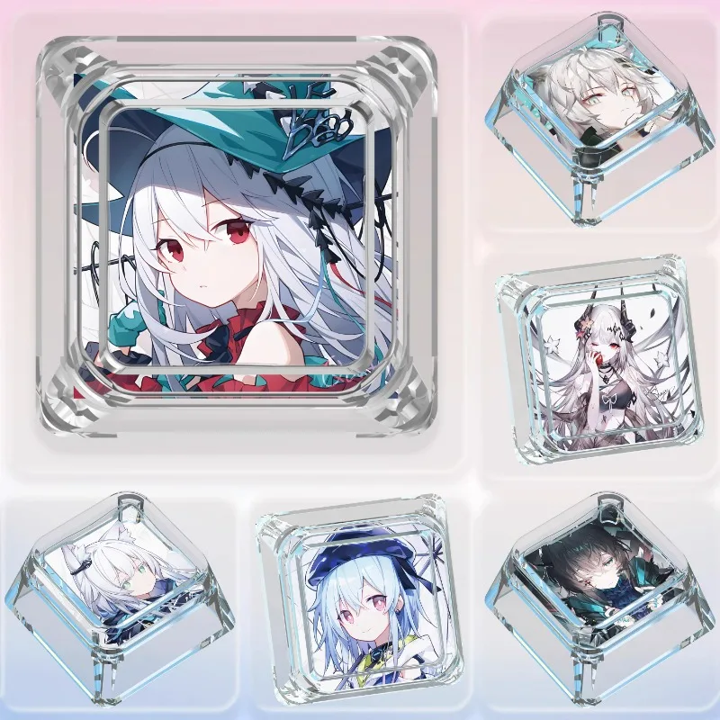 

Arknights Keycaps Anime Custom Artisan Point Key Cap Transparent Personalized Original Wooting Gaming Mechanical Keyboard Keycap