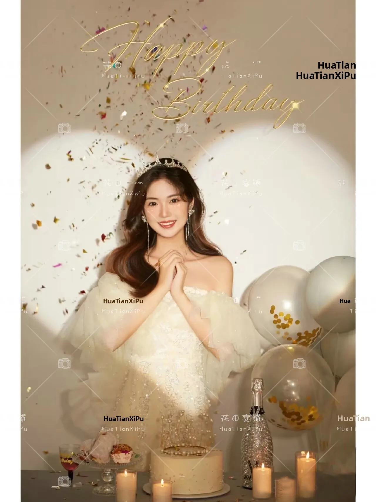 Elegant One-Shoulder Dress Photography Studio New Arrival High-End Feelings Lady's Portrait Shooting Costume Fashionable Wome...