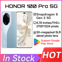 Original Honor 100 Pro 5G Mobile Phone Snapdragon 8 Gen2 6.78'' OLED 50MP 5000Mah 100W Support Google Play NFC OTA