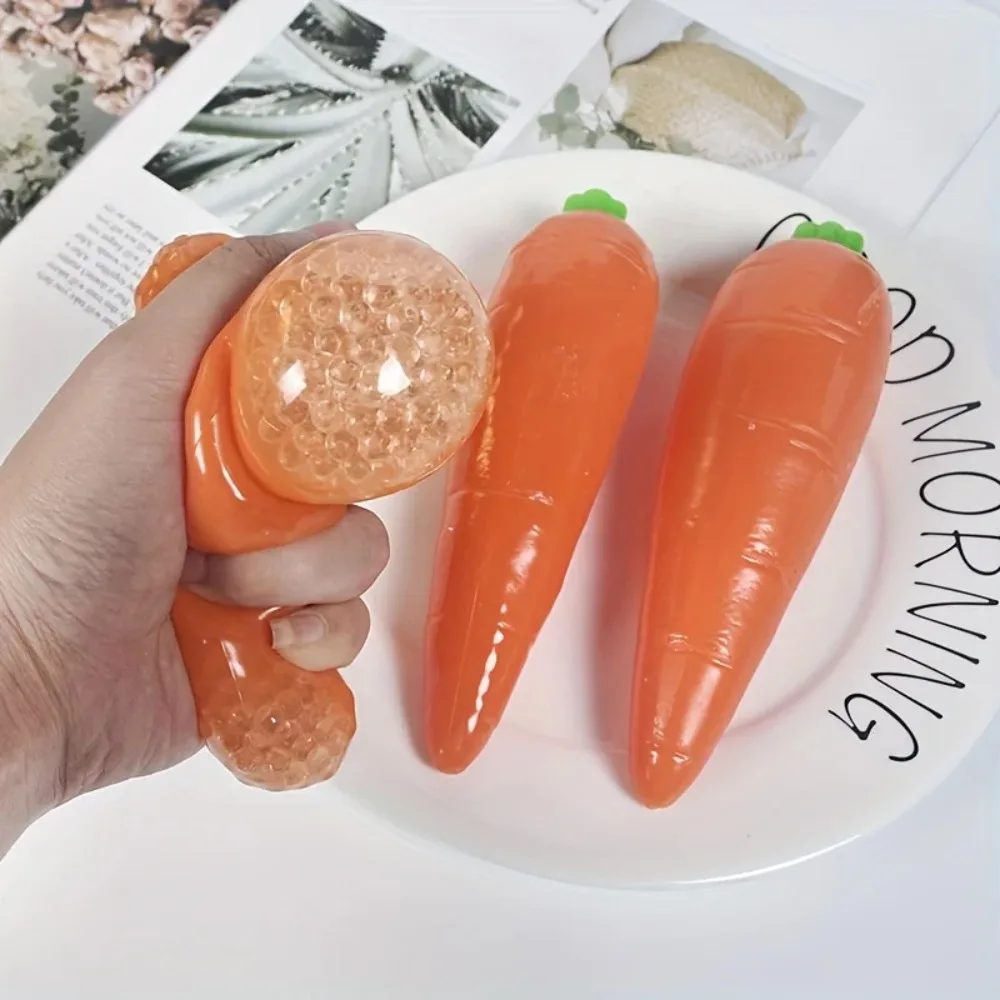 الجزرة السكويشات لعبة الجزرة الإجهاد الكرة لعبة محاكاة حسية الغذاء الإجهاد الإغاثة ضغط لعبة للكبار سلة عيد الفصح الحشو #1