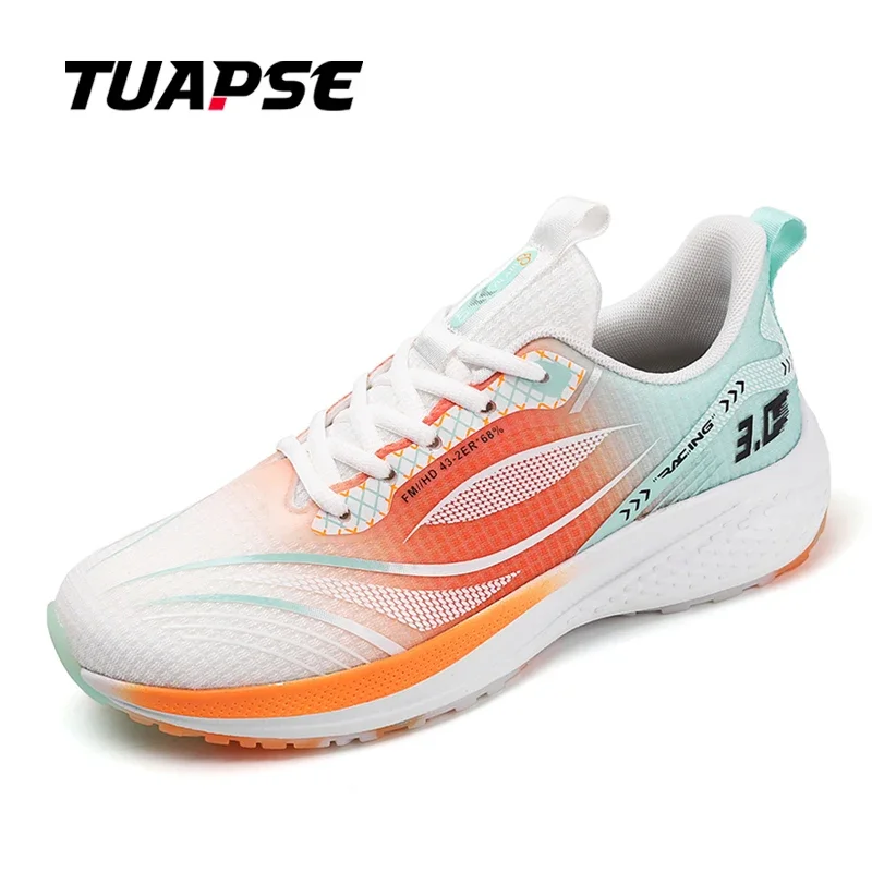 Tuapse teste físico masculino em pé corda de salto longo pular respirável absorção de choque sola macia unisex tênis de corrida