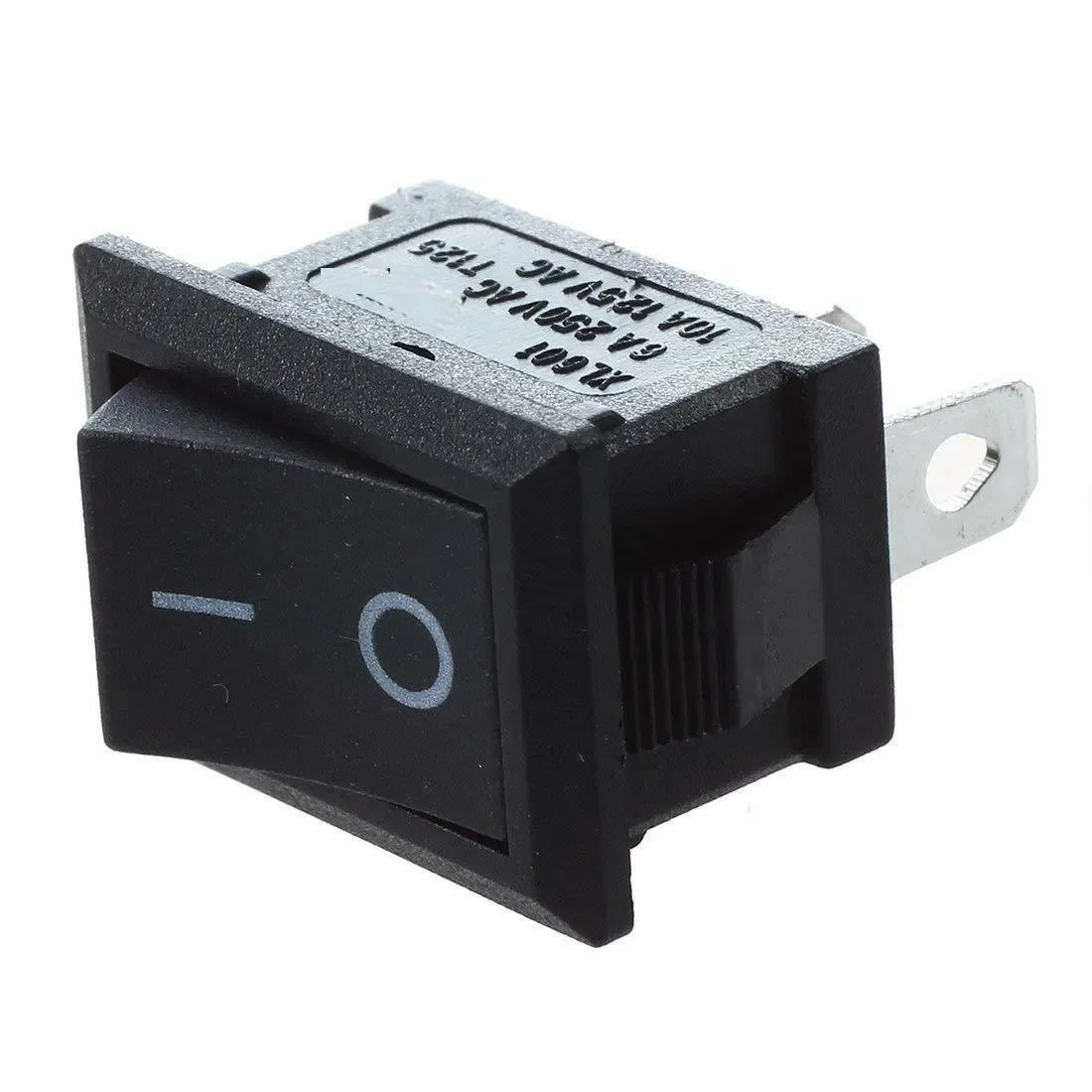 Black Mini Rocker Switch 2 Pin SPST 10PCS Pack Suitable for DIY Projects Control Panels Automobiles Mobile Applications