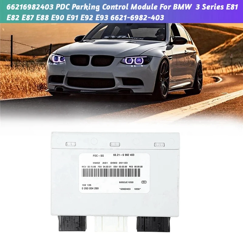 

Car Rear Parking Distance Module PDC Control Unit For BMW E81 E82 E84 E87 E88 E90 E91 E92 E93 2006-2013 66.21-6 982 403