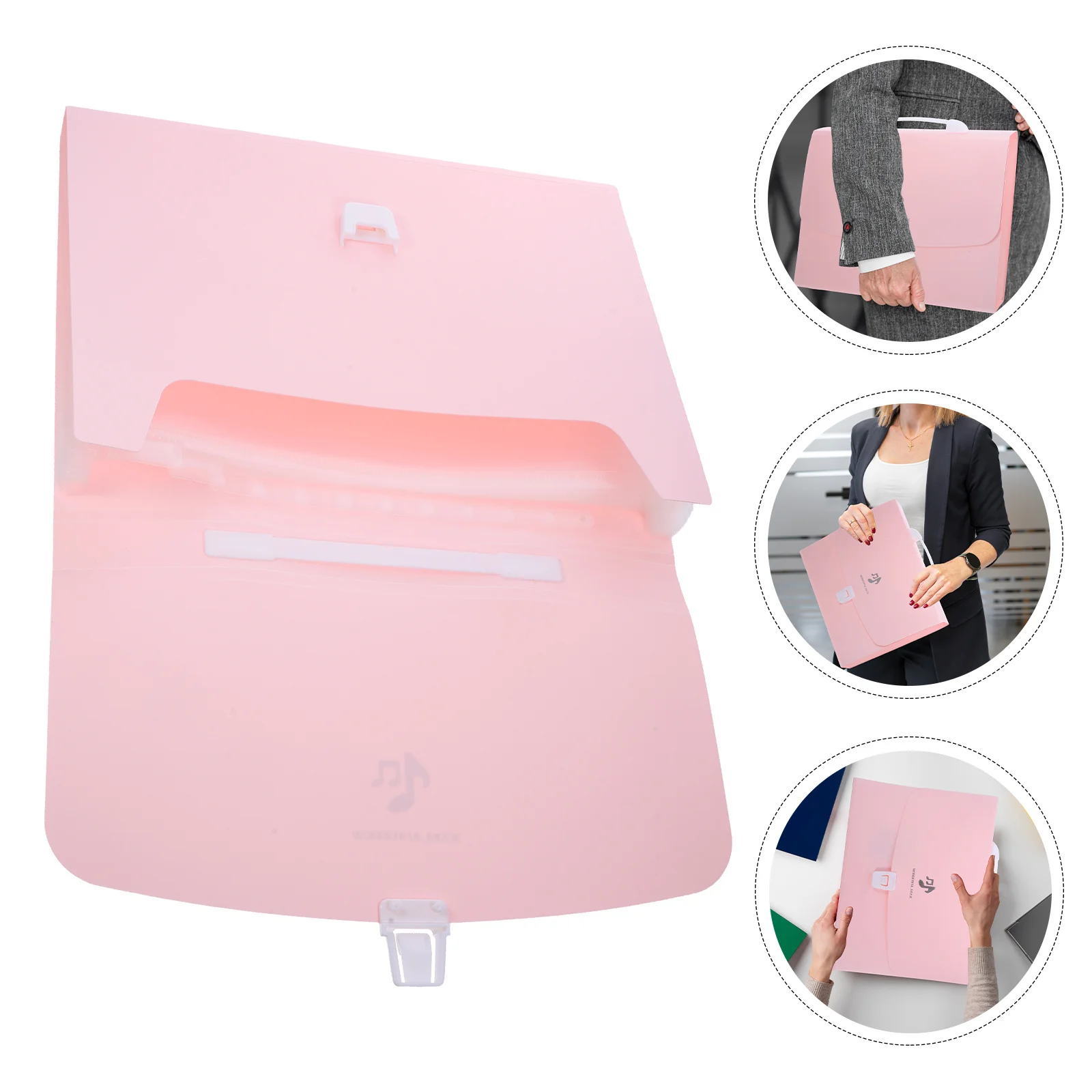 

Handheld Accordion File Organizer Portable Plastic Folder For Documents Multi-Layer Storage Office School Receipt Holder