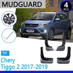 Chery tiggo 2、3x、2017、2018、2019、車のアクセサリー、mudFフラップフェンダー、自動交換部品に適合したマッドガード