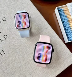 Sport Silicone Band For Apple Watch strap 9 Ultra 2 49mm 44mm 45mm 40mm 41mm 42-38mm 45 mm bracelet iwatch series 8 7 6 5 4 3 SE
